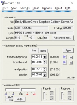 mpTrim screenshot